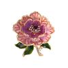 Broche de Flor Peônia de Alta Qualidade, Tendência Nacional de Alta Qualidade para Mulheres, Broche Corsage Clássico Chinoiserie, Acessórios Florais para Cheongsam e Dinastia Han