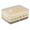 Recipiente para refrigerador multifuncional engrosado de gran capacidad a prueba de polvo caja de almacenamiento de alimentos material de grado alimenticio caja de almacenamiento para dumplings
