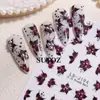 Pegatinas de Arte para Uñas Estilo Nuevo Pixinxi: Nuevas Pegatinas Adhesivas para Uñas Estilo Chino Elegante Pintura a Tinta Florales Frescas