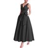 Vestido Nuevo de Satén de Verano Aliexpress Vestido de Baile Largo 2026 Cuello en V Sin Mangas Vestido Largo Vestido Elegante
