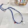 Collar de Cuentas de Animales para Niños Color Dopamina "Paraíso de Manzanas" Nueva Entrada 2024 Lujosa Cadena para Clavícula de Verano