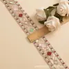 Novo Bordado Étnico Multicor Lantejoula Renda Corda de Osso Renda de Espelho Renda Vintage Fundo de Rede Linha Dourada Roupa