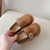 Zapatos de Cuero para Niños 2025 Primavera y Otoño Nuevos Zapatos de Cuero de Moda para Niñas Suela Suave Zapatos Mocasín Zapatos Birkenth para Estudiantes Zapatos Casuales de Una Sola Capa