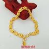 Pulseira banhada a ouro latão revestimento a vácuo joia ouro imitação banca de joias executando fonte de mercadorias Jianghu variedade de pulseiras femininas em molde invertido