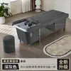 Venta al por mayor de exportación transfronteriza, Cama de champú eléctrica elevable, Terapia para la cabeza, Terapia para los pies, Sofá con baño de pies, Cama integrada, Cama de masaje para pies
