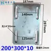 Peças Embutidas Galvanizadas, Placas de Aço Embutidas, Placas de Ferro Galvanizadas a Quente, Pilares de Quatro Furos para Fachada Cortina, Conectores de Estrutura de Aço, Soldagem de Tubos de Aço
