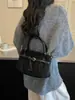 Bolsa de Mão de Pelúcia Camurçada Feminina 2026 Nova Tendência Outono Pequena Nicho Retrô Merade Para Ir ao Trabalho Ombro Único Transversal