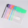 Carpeta de 3 anillas para hojas sueltas, transparente, para guardar hojas de examen de datos, carpeta de música, libro de colección para pasar páginas, bolsa de archivo, nueva transfronteriza