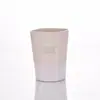 Taza para enjuague bucal, taza para cepillo de dientes, taza de lavado de material biodegradable de paja de trigo, color macarrón, ecológico