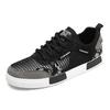 Talla Grande 47 Calado Transpirables Zapatillas de Moda Zapatos de Hombre Primavera y Verano Nueva Tendencia Juvenil Planos Casuales Zapatos de Malla