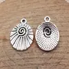 20X13Mm 1.2g Multicolorido Europeu e Americano Mais Vendido Liga de Zinco Acessórios Pingente Espiral Radial