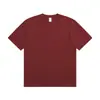 230g Algodão Penteado de Xinjiang Manga Curta Peso Pesado Cor Lisa Transfronteiriça Marca Tendência Solta Meia Manga Atacado Camiseta Básica para Homem