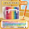 Kit de Marcadores Acrílicos para Estudantes para Arte, Cores Empilháveis, À Prova d'Água, Caixa Empilhável para Armazenamento, Canetas Coloridas Portáteis com Ponta Macia para Pintura