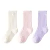 Calcetines Nuevos para Niñas de Media Pantorrilla de Terciopelo Cálido Almacenamiento de Calor Cálidos para Otoño e Invierno Calcetines Infantiles Simples Casuales Versátiles Calcetines para Estudiantes Venta al por Mayor