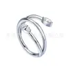 Anillo de Nariz de Titanio Jiangtai F136 Doble Extremo Marquise Zircón Cruzado Transfronterizo Joyería para Piercing Corporal de Aleación de Titanio G23 Pendientes Clavos de Oreja