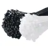 Abraçadeira de nylon autotravante, braçadeira de plástico branca, fita de encadernação de fios, atacado, braçadeira de cabo, fabricante de braçadeiras de cabo de alta e baixa temperatura
