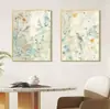 Pintura de Lienzo de Dos Piezas para Sala de Estar y Dormitorio, Lienzo Pintado con Spray de Alta Definición, Arte de Pared Decorativo Estilo Chino, Hecho a Medida