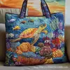 Bolso de Mano con Estampado de Moda Tendencia para Mujer 3D Transfronterizo Nuevo Producto Temu Amazon Bolso de Hombro Lona 300g