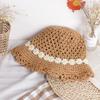 Ins Sombrero de Paja Tejido a Mano de Margarita para Niños, Sombrero de Paja Lindo para Sombra de Mujer, Bolso Cruzado