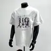 Camiseta de Manga Corta con Estampado de Personaje Marca Trendy Americana para Hombre Verano Diseño Holgado Sentido de la Moda High Street Fresca Traviesa Casual Camiseta de Cuello Redondo