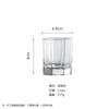 Jingyuan Série Topo de Vidro Octogonal Reto Copo de Uísque Clássico de Sola Grossa Copo Comercial para Bebidas Copo Simples