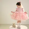Vestido de Primavera para Niña 2026 Estilo Nuevo Dulce Vestido de Princesa con Lentejuelas para Niños Vestido de Malla para Bebé Niña Primavera y Otoño