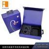 Auriculares Bluetooth Inalámbricos Empaque Caja de Cartón Blanca Impresión Micrófono en Vivo Auriculares Tapa abatible Caja Tipo Libro Caja de Papel de Color