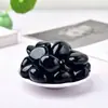 Pedras de Obsidiana Natural Lapidadas, Cascalho de Cristal Polido, Pedras para Aquário, Enfeites de Decoração para Casa, Pedras de Cura