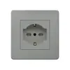 Comercio exterior 86 panel de enchufe de pared estándar europeo Europeo estándar europeo Alemán 16A regulación estándar alemán enchufe USB