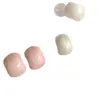 Brincos de Primavera Dopamina Coloridos Feijão Doce Tarraxas Únicos Lindo Brincos Simples para o Dia a Dia Gota de Óleo Presilhas de Orelha Sem Furo