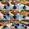 Mesa de café retrô restaurante ocidental mesa redonda pequena de madeira maciça loja de bolos pousada sobremesa loja de milk tea bar mesa de jantar e cadeiras