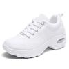 Transfronterizas Talla Grande 35-42 Nuevas Casuales Amortiguación de Aire Tejido Volador Zapatos de Mujer Zapatos Deportivos Zapatos de Malla Transpirable Aumentados Zapatos Mecedores