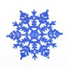 Decorações de Natal 10cm pó plástico floco de neve decoração da árvore Natal suprimentos pendente fabricantes atacado
