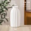 Jarrón de Cerámica Blanca Hidropónico Nórdico Moderno Creativo Hogar Sala de Estar Mesa de Comedor Arreglo de Flores Secas Adorno Decorativo Venta al por Mayor