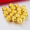 Acessórios Retrô Banhados a Ouro, Contas de Dinheiro Banhadas a Ouro 24K, Contas Montadas à Mão, Contas da Moda, Contas Soltas DIY, Acessórios para Pulseiras, Contas Espaçadoras