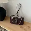 Bolsa de ombro transversal retrô transfronteiriça casual para mulheres 2026 nova moda tendência casual pequena quadrada para mulheres