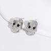 Aretes de Halloween al por mayor Europeos y Americanos Transfronterizos de Aleación con Calavera con Incrustaciones de Diamantes Joyería Aretes de Bruja con Cabeza de Calabaza Aretes de Murciélago