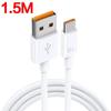 El cable de carga con núcleo de goma naranja y carga flash TIPO C de 66 W es adecuado para la línea de datos de carga súper rápida Huawei Xiaomi Letv 6A