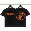 2024 VLONE Camiseta de Manga Corta Serie V Grande Estampado de Estrella V Camiseta de Manga Corta para Parejas Hombres y Mujeres Tendencia High Street Personalizada