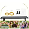 Kit de Soporte de Arco de Globos de 1.5 m y 1 m Soporte Curvo Libre para Mesa de Globos, Arco Semi