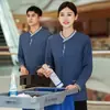 Ropa de Trabajo Hainabaiquan para Personal de Limpieza de Propiedades Manga Larga Otoño e Invierno Centro Comercial Hotel Mesero Habitación de Huéspedes Ama de Llaves