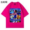 Amazon camiseta negra holgada para hombre verano 2024 algodón cuello redondo sentido del diseño nicho manga corta top al por mayor