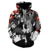 2021 Nuevo Moda Personaje de Anime Naruto Naruto Sasuke Sudadera con Capucha Estampado Digital 3D