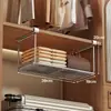 Cesta extraíble para armario, cesta colgante para gabinete debajo de la mesa, estante de almacenamiento para mesita de noche de dormitorio, estante de almacenamiento colgante sin taladro, estante para gabinete de cocina