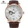 Nuevo Reloj Mecánico Automático Forsining Reloj de Pulsera Versátil Tourbillon Impermeable Luminoso Venta Directa del Fabricante