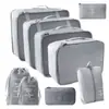 2025 Novas Sacolas Organizadoras Populares para Cosméticos, Mudança, Viagem, Conjunto de Sete Peças para Roupas, Colchas, Roupa Íntima, Desktop Atacado