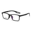 22567 Gafas Deportivas Cuadradas Huecas de Tr90 con Almohadillas Nasales Suaves Desmontables, Armazón de Gafas de Prescripción Bicolor