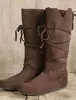 Tamanho Plus 38-48 novo de comércio exterior cadarço plano retrô sapatos masculinos e femininos wish estação independente comércio exterior transfronteiriço botas altas