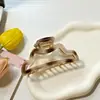 Jiayue Joyería Diseño Simple Versátil Estilo Nube Hueco Pinza Tiburón Parte Trasera de la Cabeza Pasador Accesorio para el Cabello