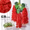 Colgante de Pared de Glicinia Simulada Decoración de Puerta, Paisajismo de Árbol Artificial, Plantas Falsas Enroscadas, Cubierta para Tubería de Aire Acondicionado, Enredaderas Simuladas